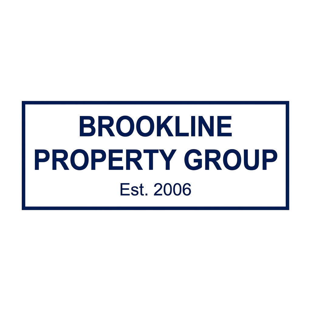 Before: Generic navy blue Brookline Property Group logo
